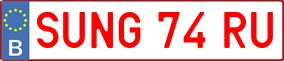 Trailer License Plate